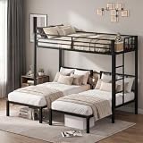 HKOLIE Triple Bunk Bed