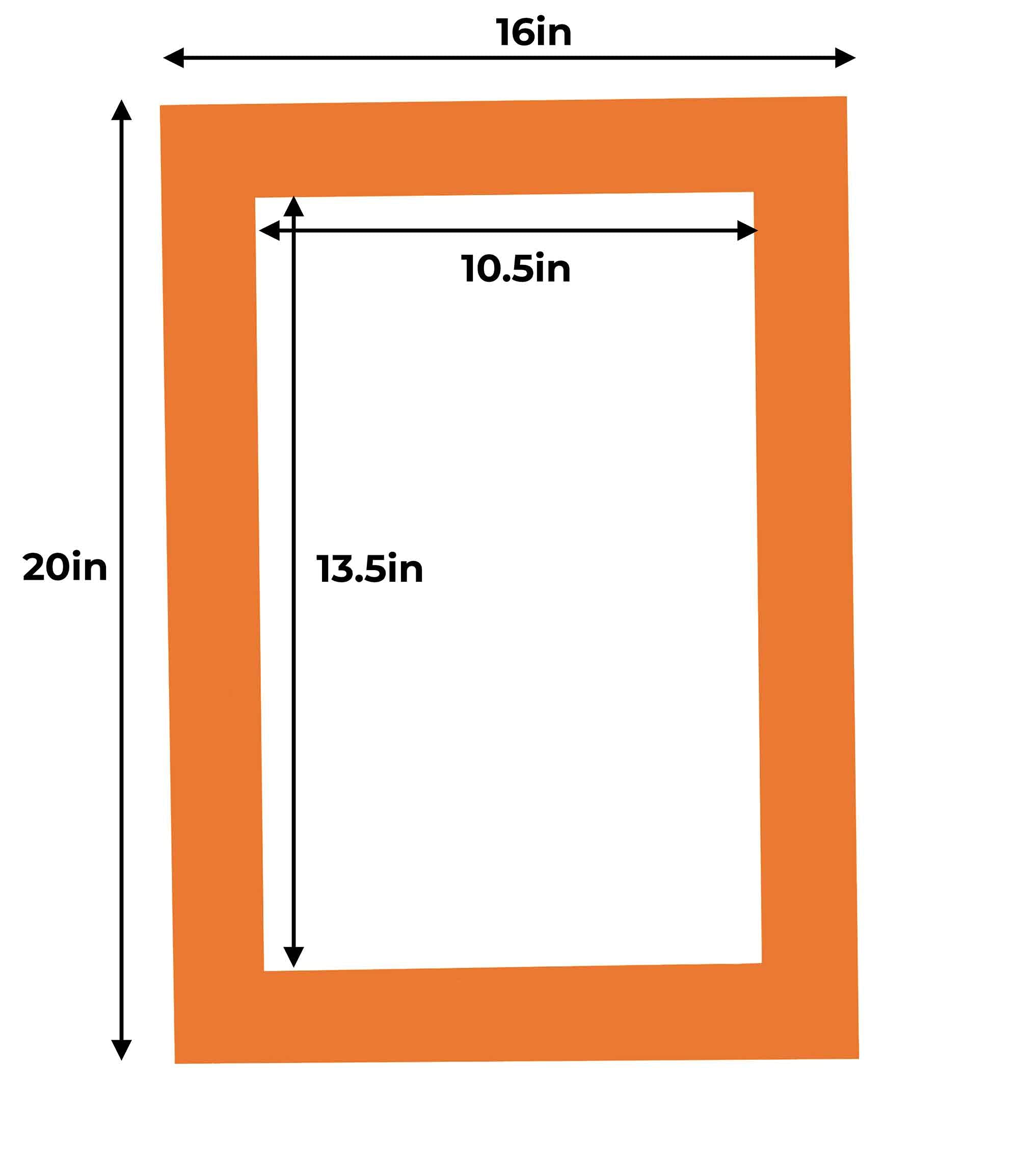 Hole Saw Arbor 16x20 Black & White Double Picture Mat - Bevel Cut For 12x16 Photos & Artwork 16x20 Black White Photo Mat