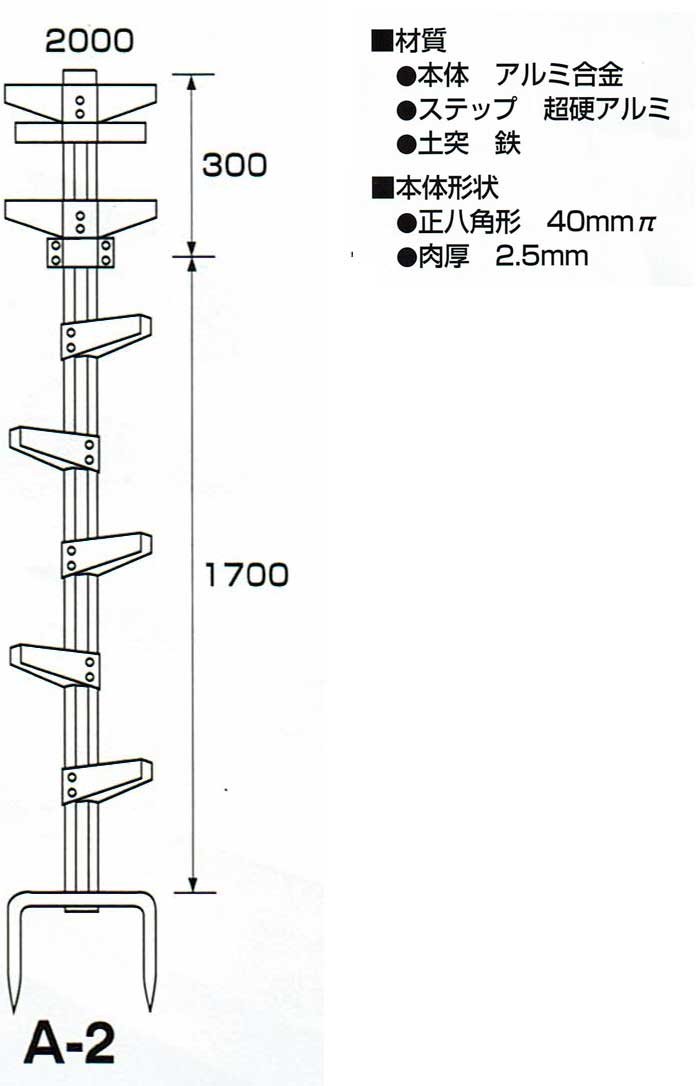 Amazon | 巴化成工業 ロッキーラダー1 /A-2 (2m×1) 木登り用1本はしご