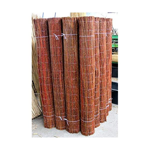 Lorek Weidenmatte natürlicher Sichtschutz Zaun Sichtschutzmatte Premium in 22 Größen (200 x 500 cm) · Weidenzaunmatte…