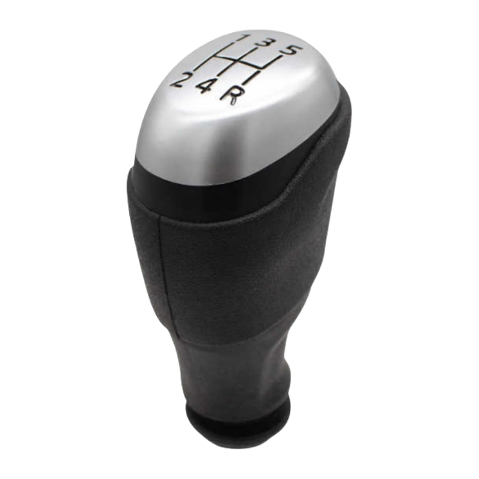 Lozopmtmld K0740 Matte 5 Speed Upgrade Gear Knob For Clio 4 Mk4 Iv 2012-2018 2019 2020 Chrome / Black