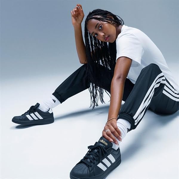 adidas Women's Streetalk, Black/White/Gold Metallic, 5.5 by adidas - Used condition - US$44.93