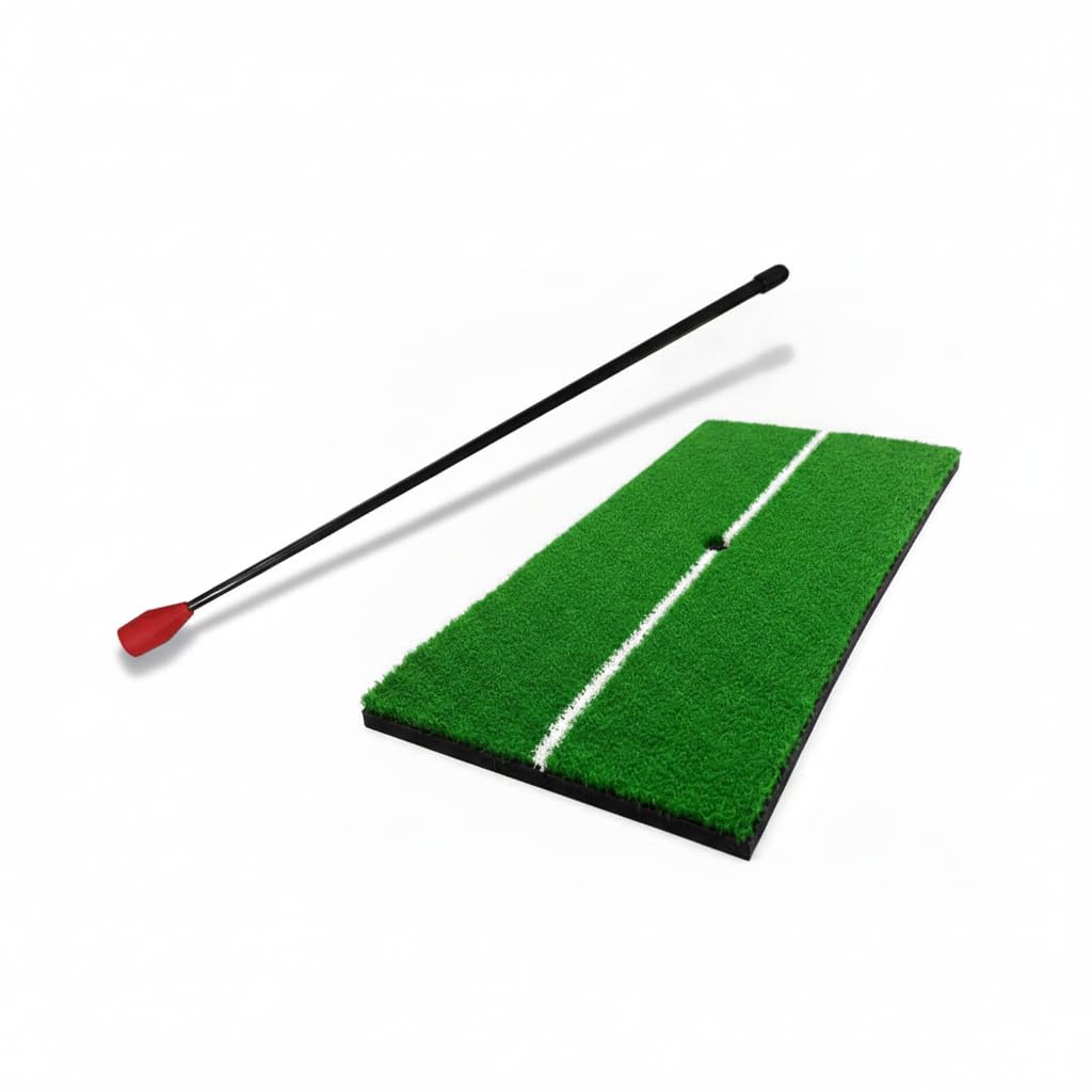 Ausilio per L'allenamento dello Swing di Golf, per Interni Ed Esterni, Frusta per La Pratica, Tappetino di Allineamento, Linea di Allineamento, Ta