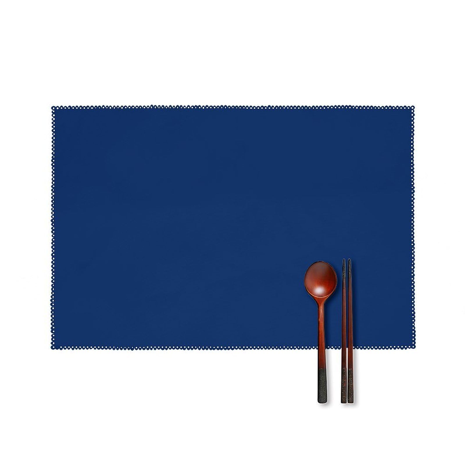 Fekiloot Style Navy Placemats Set Of 6,Table Mat