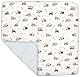TupTam Krabbeldecke für Baby 120x120 cm - Gepolsterte Spieldecke Baby Baumwolle, XXL, OEKO-TEX, Weich & Hautfreundlich, Farbe: Bagger Beige