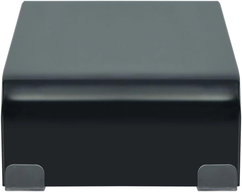 Fast delivery-Acrylic Monitor Riser for Office Home Desktop, Desktop Computer Monitor Stands for Laptop Screen TV Monitor, Keyboard Storage, Desk Riser Shelf Sturdy Glass Black 15.7"x9.8"x4.4"