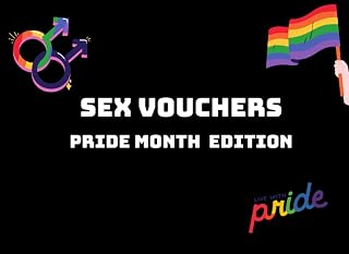 Sex Vouchers Pride Month Edition: Dirty Blank Coupon Book for your Naughty Ideas | Kinky Game for Adults | Gifts for Him and Her, Gay and Lesbian | LGBT+ stuff