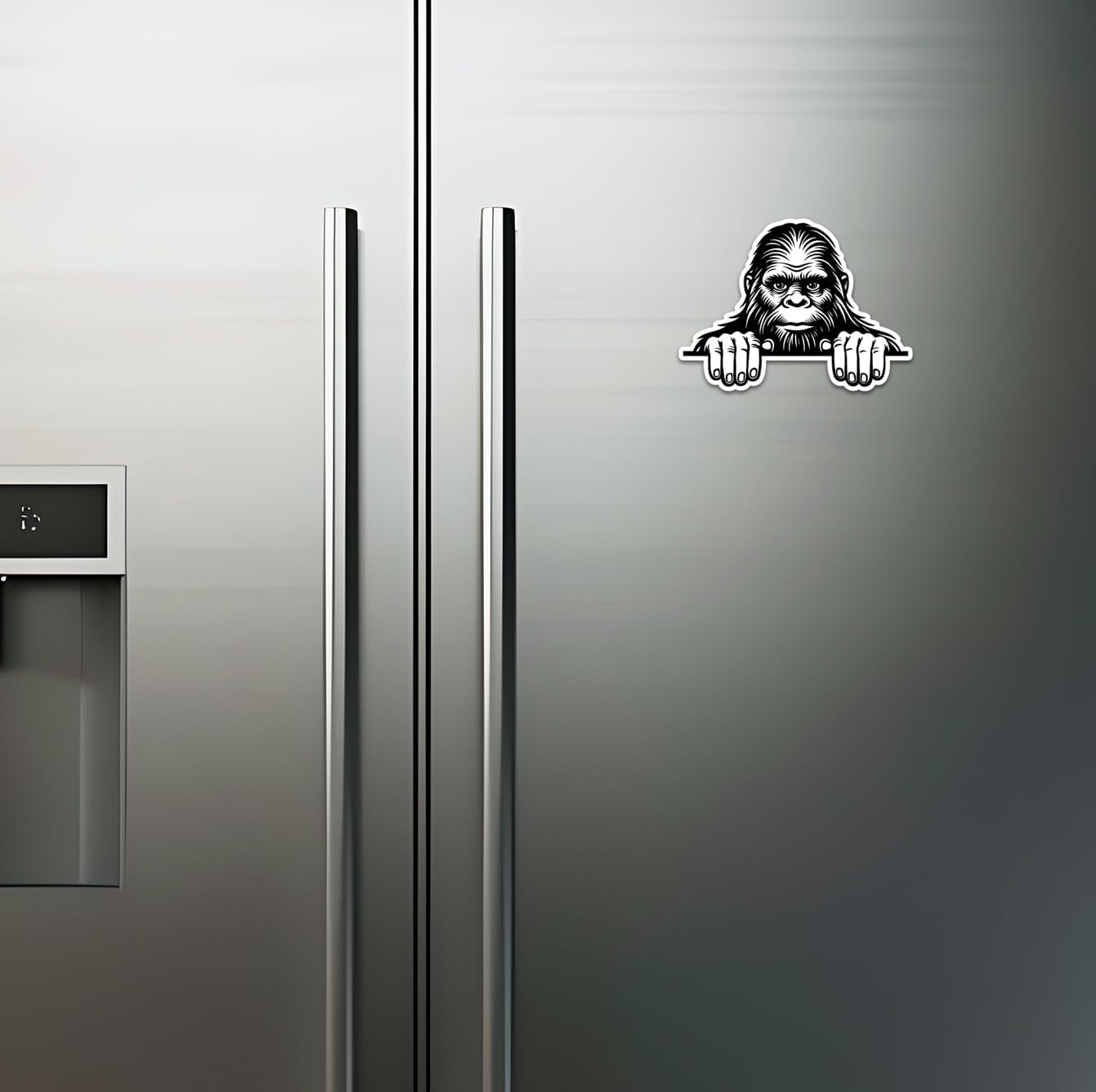 Bigfoot Peeking Magnet for Car, Fridge, Locker, 5 in image 3
