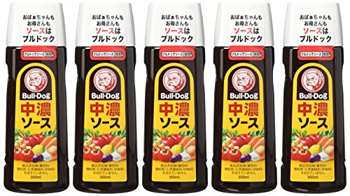 ブルドック 中濃ソース 300ml×5袋