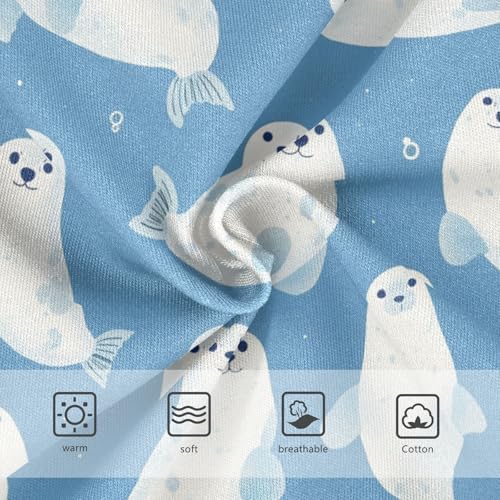 Wusikd Cute Seals Girls' Underwear Cotton Girls Briefs Soft Toddler Underwear 2T3