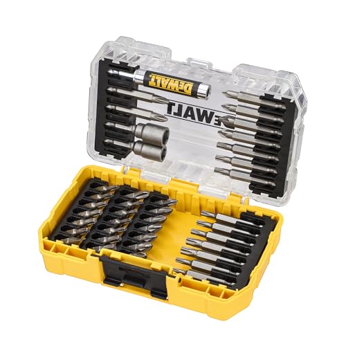 DEWALT- Coffret TOUGHCASE 40 Pièces - Embouts de Vissage pour Perceuse-Visseuse, DT70705-QZ