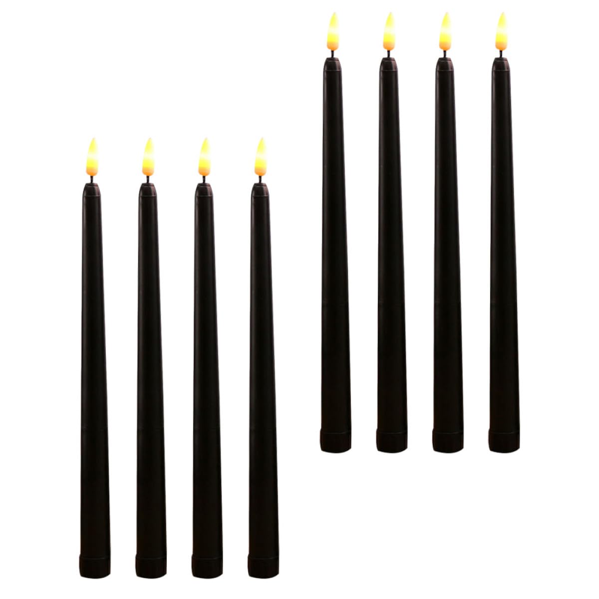 Bougies décoratives sans flamme de 28 cm idéales pour illuminer vos soirées d'Halloween