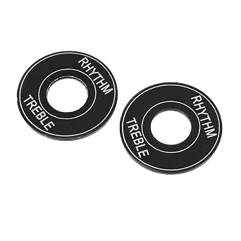 Guitar Toggle Switch Washer, Aluminum Plate Rhythm Treble Washer Ring for Electric GuitarBlack Electric Guitar Accessories