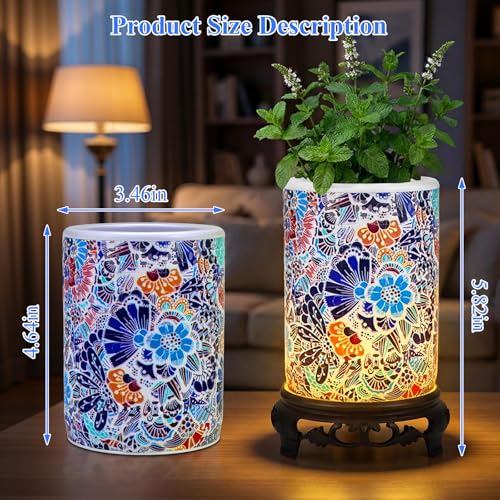 Pot de fleurs en puzzle 3D à LED, l'objet déco utile et illuminé - 6