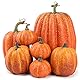 OTMVicor 7 Stück künstlicher Kürbis, künstlicher Kürbis, Herbstdekoration für Thanksgiving, Halloween, Weihnachten