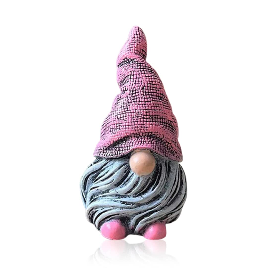 Garden Gnome Ornament Resin Gnome Figurine Garden Gnomes Statue Gonk Ornament for Outdoor Yard Decor Hat