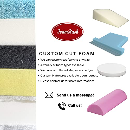 Foamrush 1" X 26" X 26" Premium Quality Dryfast Outdoor Upholstery Foam Sheet For Outdoor & Marine Furniture (Chair Cushion Foam For Patio Furniture, Boat Seat Cushion Replacement) #TOP6