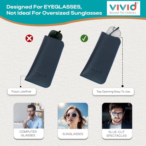 Image of Unisex Specs Top Open Eyewear Dabbi Artificial Leather Soft Case Cover