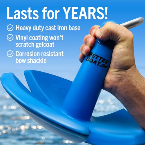 Image of River Anchor 30 lb for Boats Up to 26 Ft Pontoon Bass Boat, Vinyl Coated
