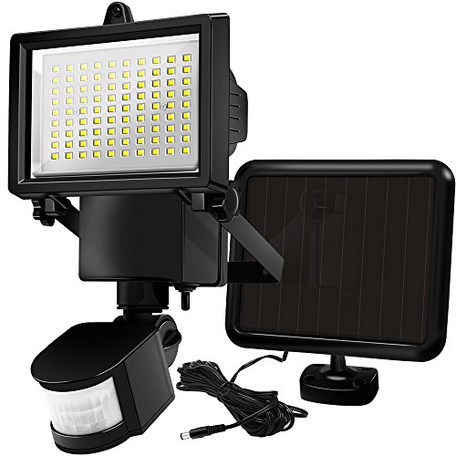 COSTECH Ultra Bright 90 LED Solar Motion Sensor Lights Outdoor; Wide Angle Illumination/ 3 Control Dials/Waterproof Security Lights for Outside Wall, Patio, Driveway