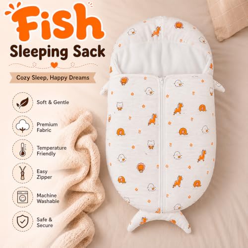 Image of StarAndDaisy Sleeping Sack for Baby| Soft Breathable Cotton Sleep Bag | Wearable Blanket with Zipper | Comfortable Sleep Sack for Boys & Girls | Baby Sleepwear.