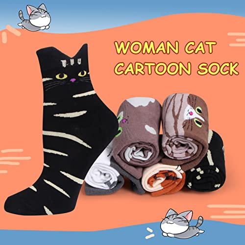 Image of Cute Animal Design Women's Socks Casual Cotton Crew Novelty Socks