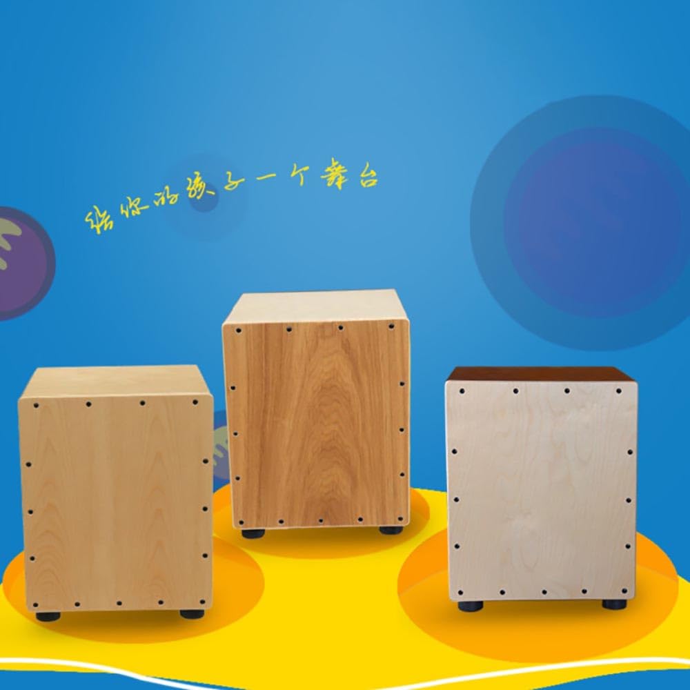 Amazon | Cajon 木箱ドラム バーチ製 ギター弦内蔵 ミニハンドドラム