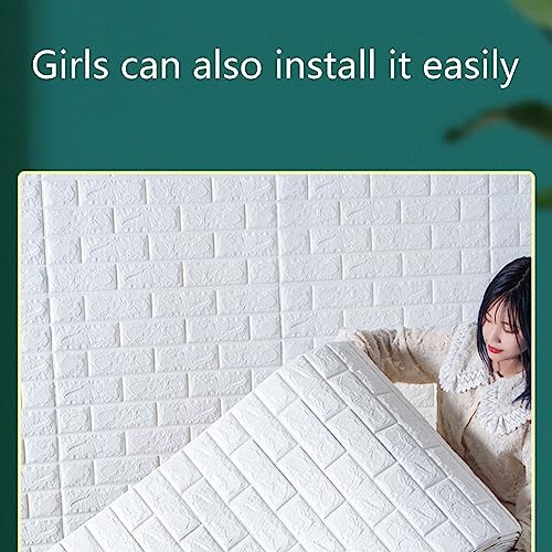 Panneaux muraux 3D mousse pour masquer un mur abîmé et humide - 5