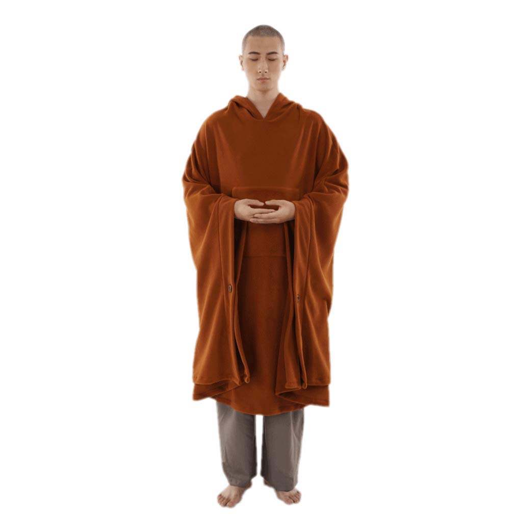 ZanYing Meditation Buddhist Hooded Cloak Outfit Oversize Coat