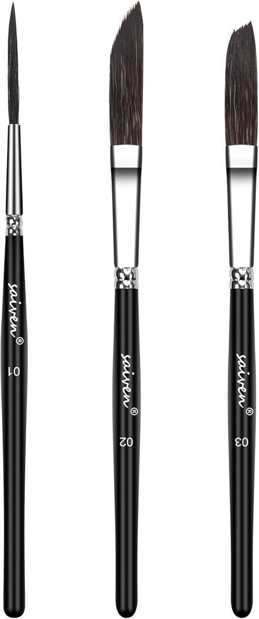 Pinstriping Brush 3 Size Kit (01, 02, 03) High