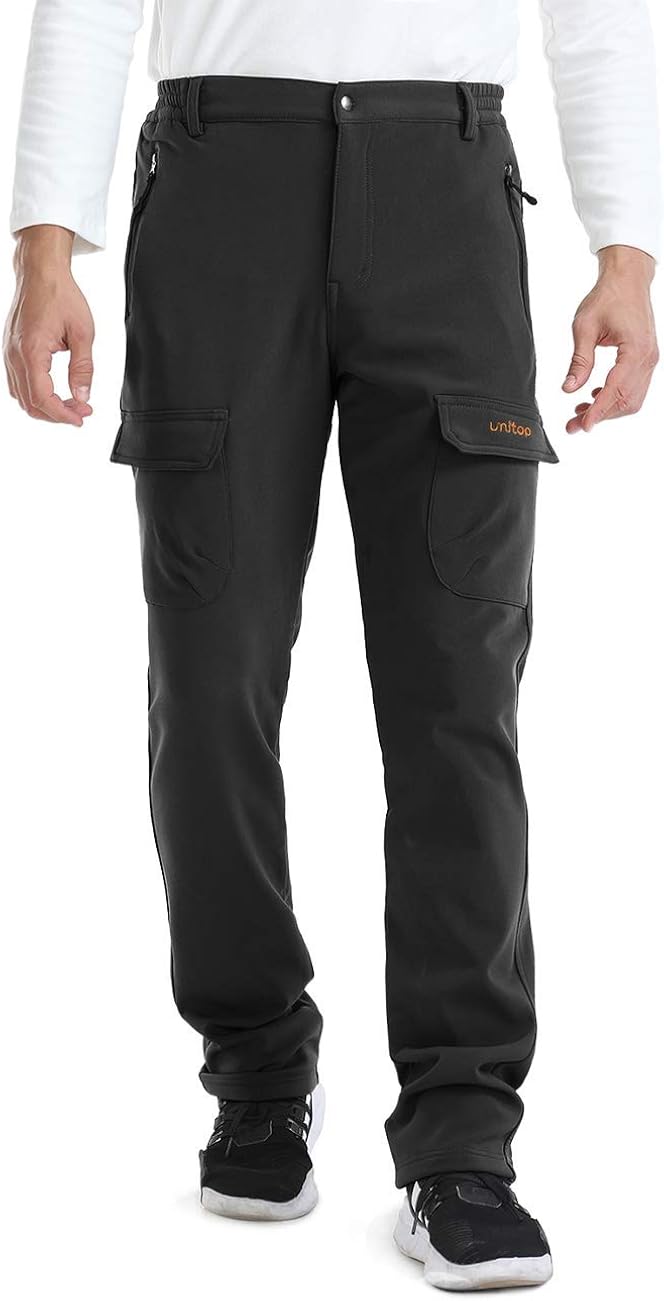 unitop Men's Winter Warmth Hiking Pants Water-Resistant Ski Snow Pants