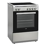SVAN Cocina Svan, Eléctrica, 85cm, 60cm, 60cm, Inox, Vitro 4Z, 65L, 6P, Turbo