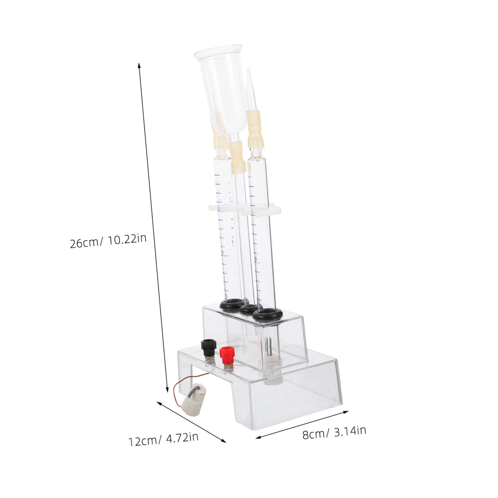 DECHOUS Water Electrolysis Experimenter Water Electrolysis Teaching Equipment Chemical Teaching Props Electrolyzer Type Learning Prop Experiment Equipments Electrolysis Water Equipments