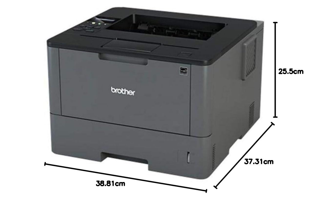 BROTHER Impresora Laser HL-L5200Dw HLL5200DW Monocromo - Duplex · 40PPM · 1200x1200 · USB/LAN · Toner TN-2410