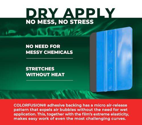 Image of ColorFusion PPF by VViViD, Satin Stealth Chrome Stealth Green Dry Apply PPF Vinyl Car Wrap Roll 10ft x 5ft