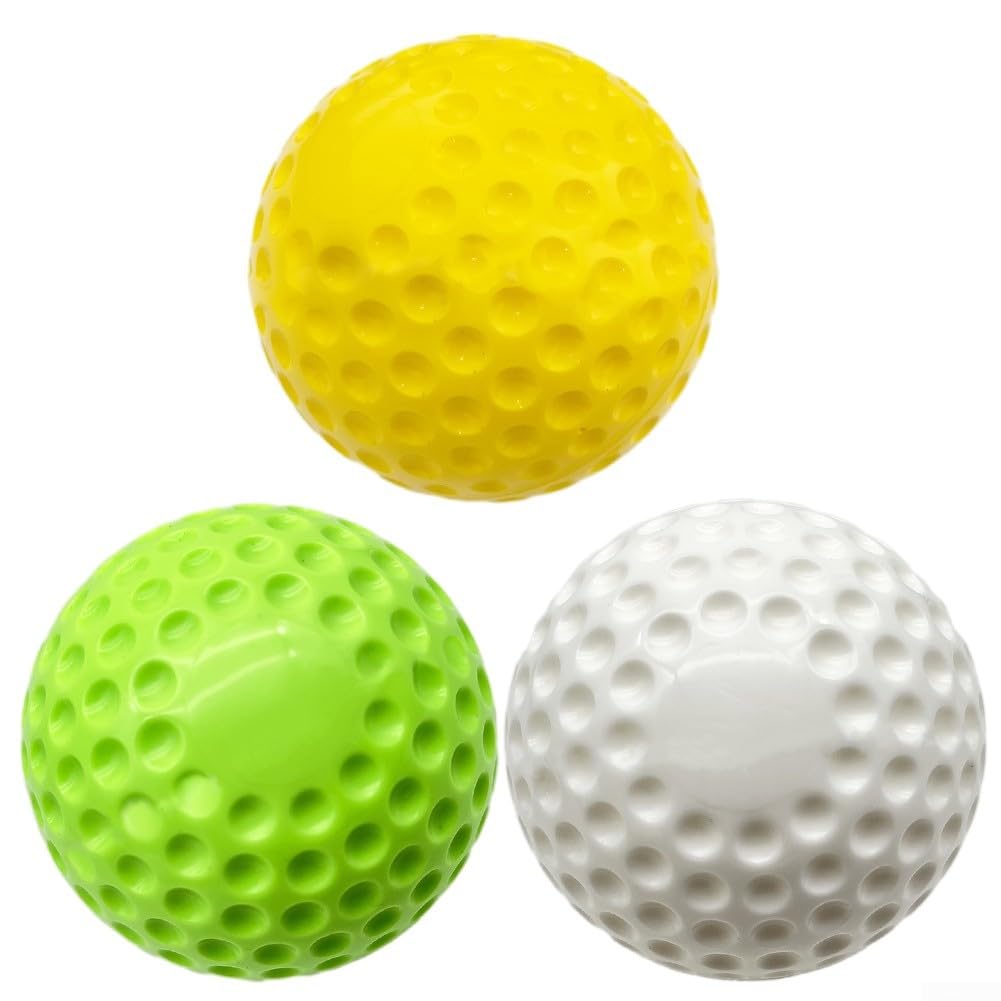 Pelotas de práctica con hoyuelos, béisbol y sóftbol para lanzar, máquina de lanzamiento, pelotas de béisbol para coordinación, golpeo, práctica de campo