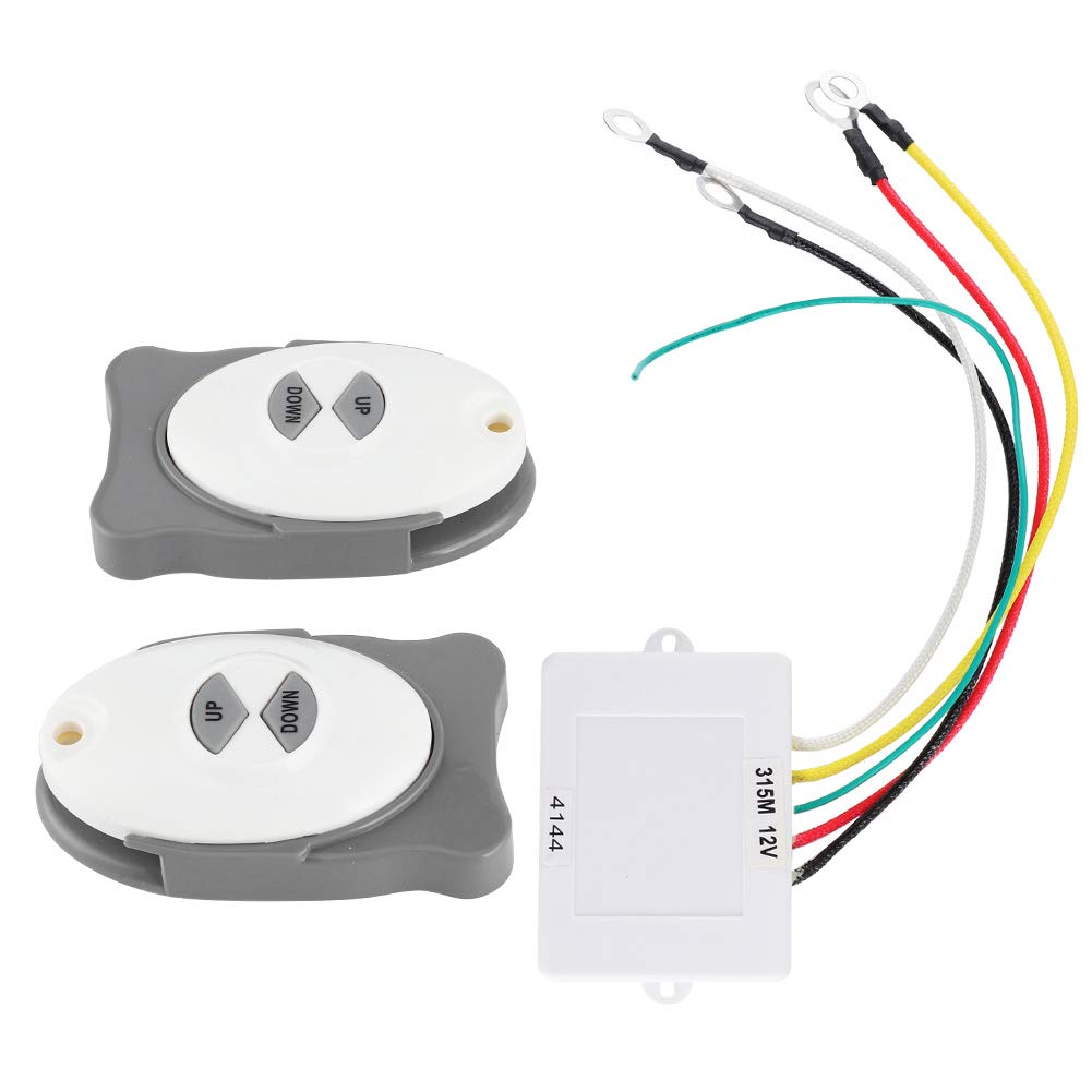 Fernbedienung Ankerwinde,Drahtlose Fernbedienung Ankerwinde,Boot Segel Controller,Anker Fernbedienung Ankerwinde Drahtloser Schalter Trimm Controller Marine Boot Segel Zubehör 2 Sender Boot Zubehör