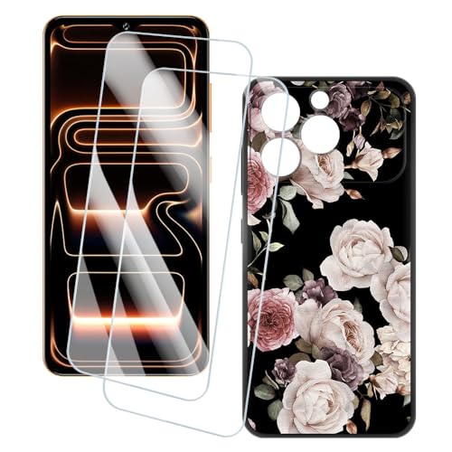 OAGELIM 2�Z�b�g �X�N���[���v���e�N�^�[ + �P�[�X Oukitel C17 4G 2026 (6.52 �C���`) �Ƃ̌݊������� �A�[�e�B�X�e�B�b�N�J�X�^���v�����g�J�o�[�Ƌ����K���X�t�B���� �X�N���b�`�h�~ (��)