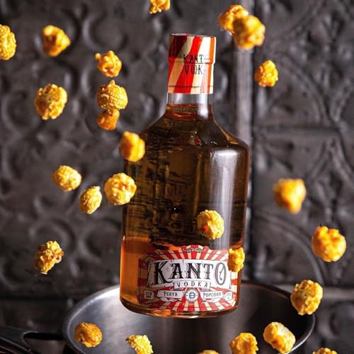 Kanto Vodka mit Popcorn Geschmack I Philippinischer Popcorn Wodka I Perya Popcorn Vodka Spirituose I 20% vol