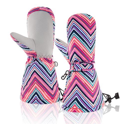 Image of BAVST Winter Kids Waterproof Gloves for Boys Girls Snow Ski Toddler Baby Mittens Outdoor for Infant Teens 1-5T