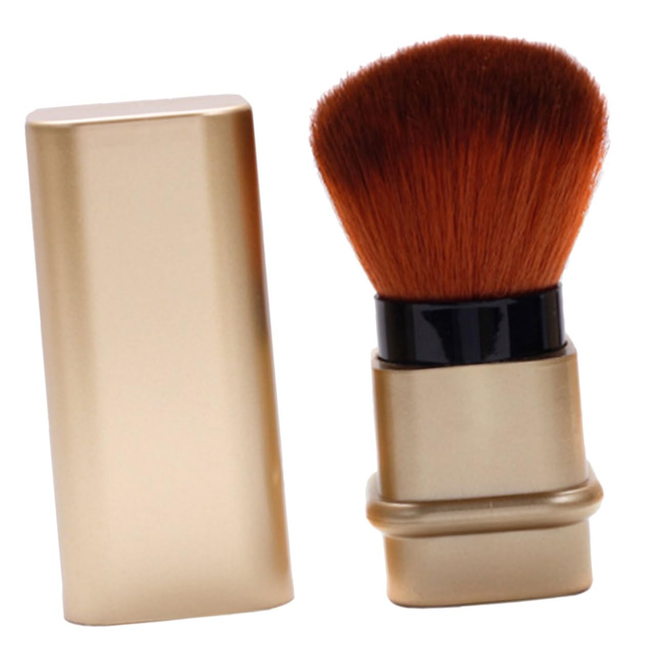 HAPINARY Nail Dust Remover Brush Retractable Blush Brush for Powder Travel Size Beauty Tool