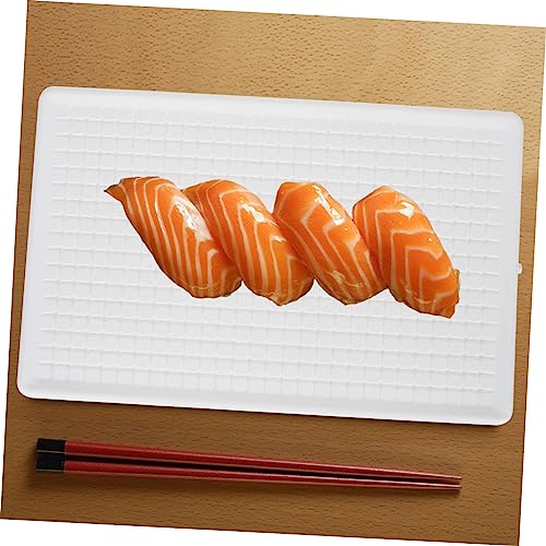 Plato reutilizable redondo de plástico para sushi miniatura 6