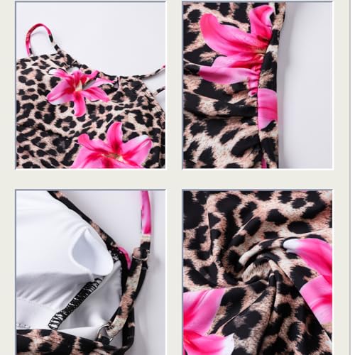 Image of Teens Girls One Piece Swimsuit Bathing Suit for Girls Adjustable Strap Summer Beach Swimwear Pool Activities 11-15Y