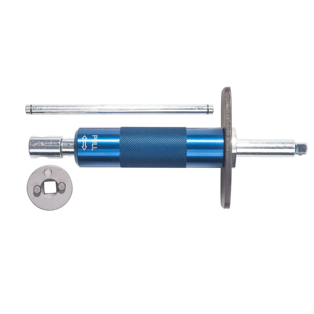 SW STAHL 01462L Reposicionador de Pistones de Freno, Juego de 3 Piezas | Husillo para el retroceso de pistones con placa de retención y adaptador combinado de doble cara compatible con vehículos