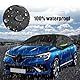 Opaltool Halbgarage für Hatchback 2005-2023 Renault Clio, Schwarz Maßgeschneidertes Autogarage Softtop Halbabdeckung mit Verstellbaren Haken und Ohrkappen