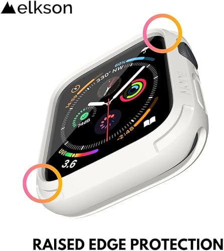 Miniatura 69 de elkson Compatible con Apple Watch 46mm Carcasa Bumper, Quattro Series Carcasa Resistente para Apple Watch y iWatch Series 11 10, Funda Protectora