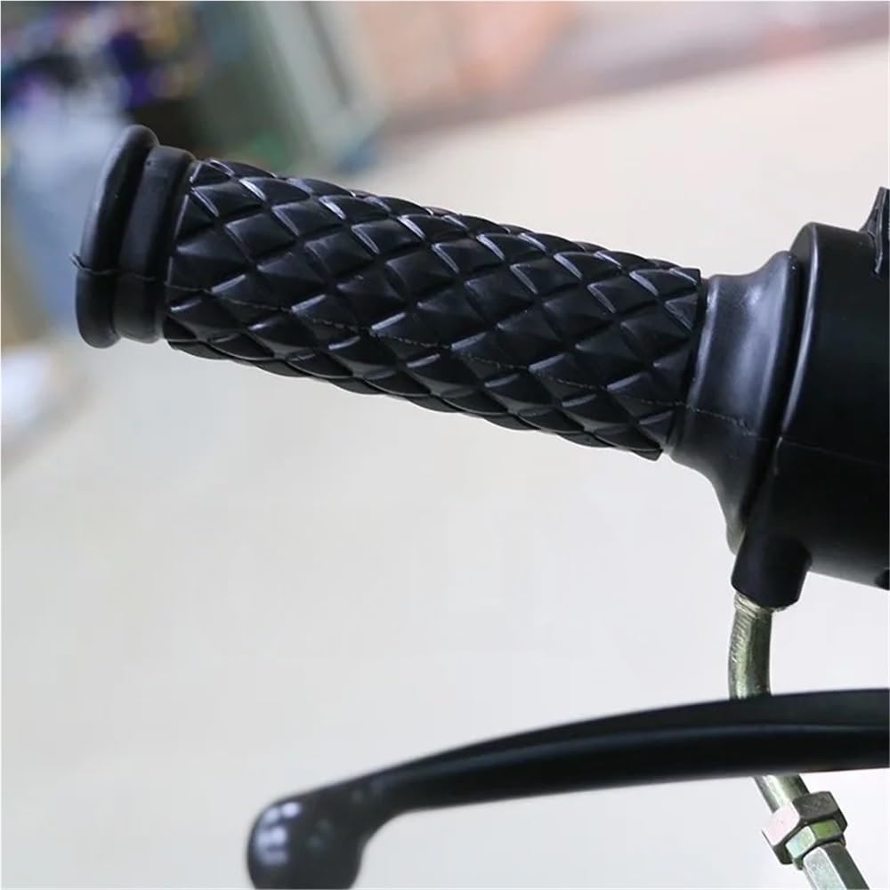 Non-Slip Handlebar Grip Covers 1 Pair Inch 25mm Motorcycle Rubber Handlebar Hand Grips Fit for Universal 7/8" & Standard