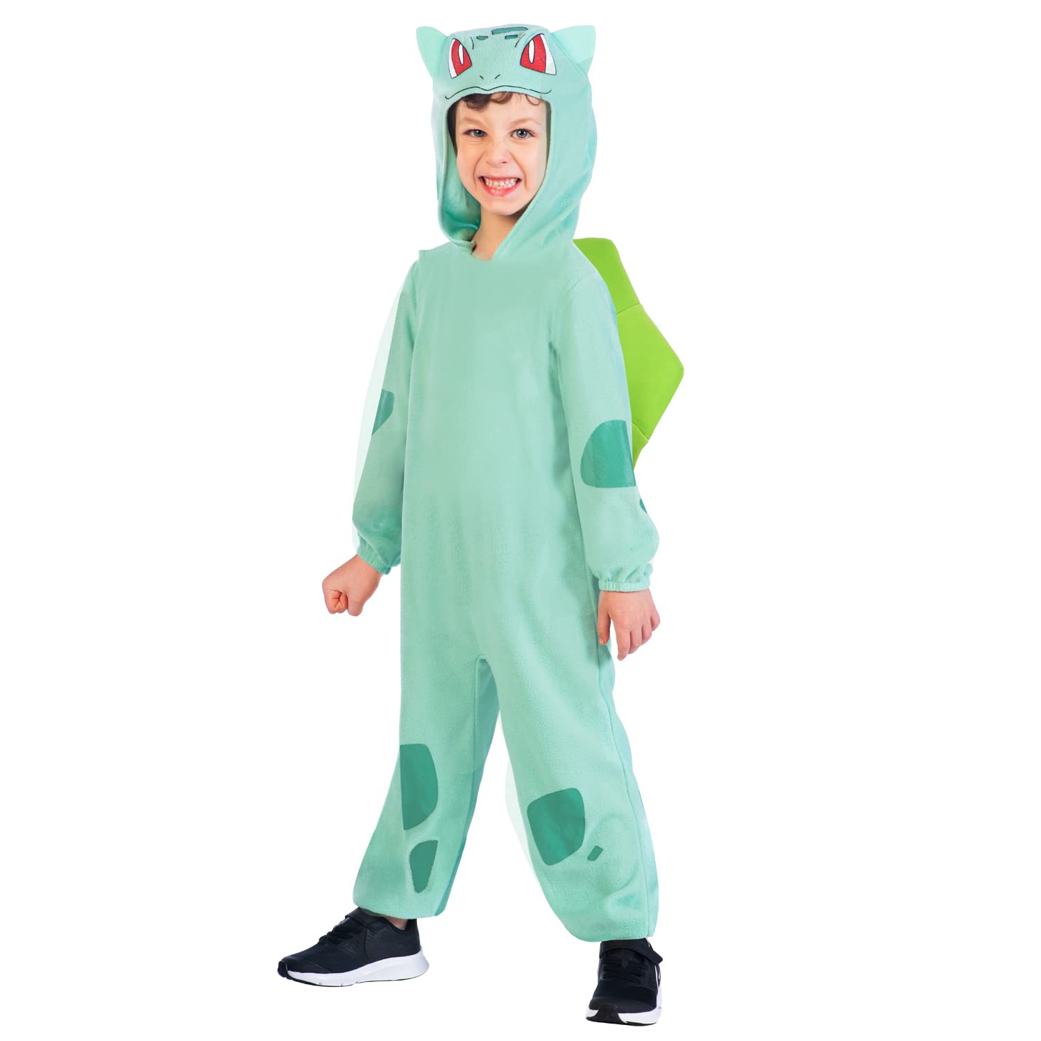 amscan - Costume da Bulbasaur Pokémon con licenza ufficiale per bambini, età: 3-10 anni