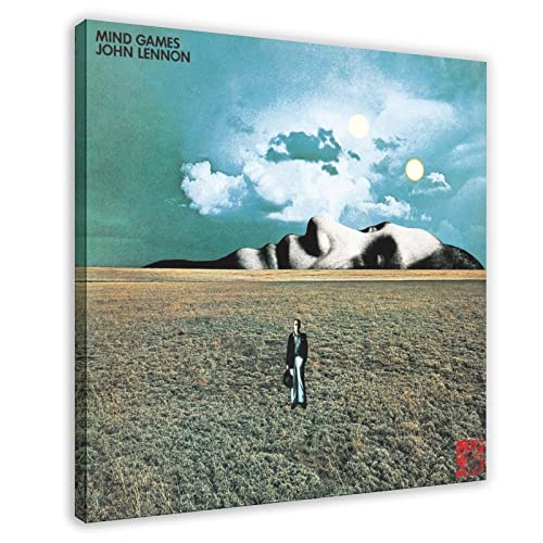 Poster sur toile de John Lennon – Pour décoration de chambre à coucher – Paysage de sport, bureau, chambre – 70 x 70 cm - Les Beatles, Paul McCartney, John Lennon, RIngo Starr, George Harrison Poster sur toile de John Lennon - Pour décoration de chambre à coucher - Paysage de sport, bureau, chambre - 70 x 70 cm
