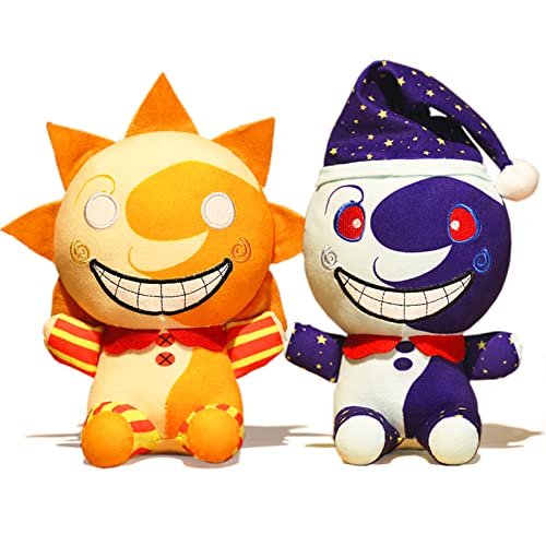TZMAPU Sundrop and Moondrop Security Breach Plush, Clown Figure and Collection Stuffed Animals Plush Toys,Birthday Christmas for Kids and Fans